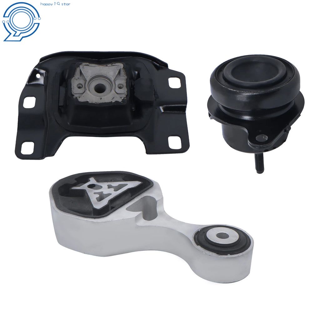 3X Engine Motor & Trans Mount Set for Ford Explorer (2016–2019) 2.3L FWD