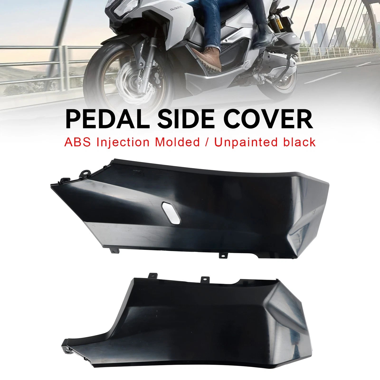 Unpainted Side Pedal Cover Panel Fairing Cowl for Honda ADV 160 (2023–2024)