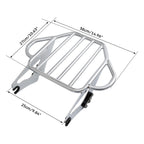 Chrome Two Up Luggage Rack Docking Kit for Harley Touring Road King (2009–2013)