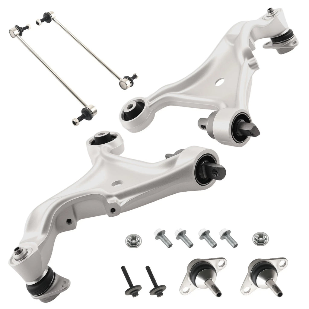 Set of 6 Front Lower Control Arm Sway Bar Links for Volvo S80 (1999–2006)