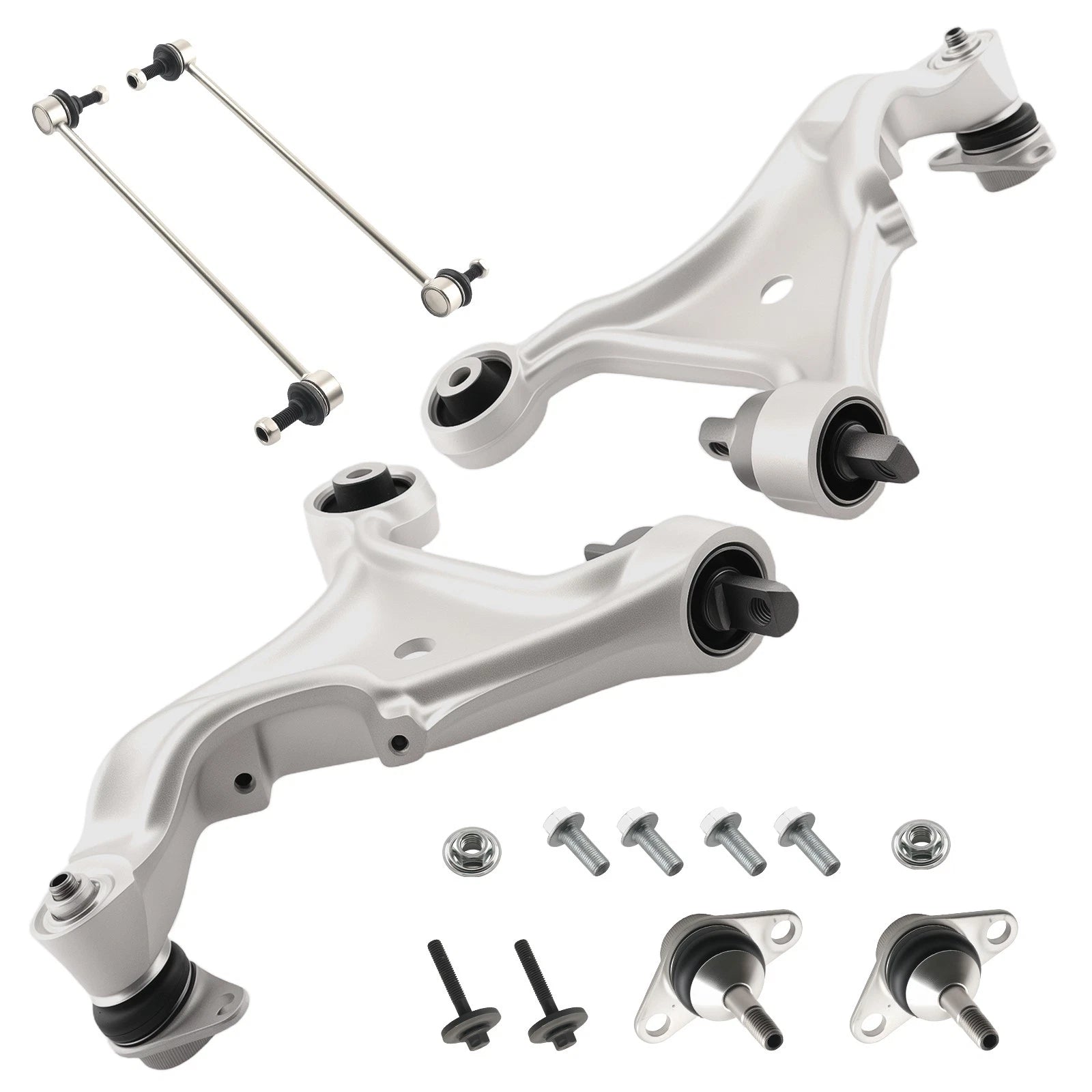 Set of 6 Front Lower Control Arm Sway Bar Links for Volvo S80 (1999–2006)