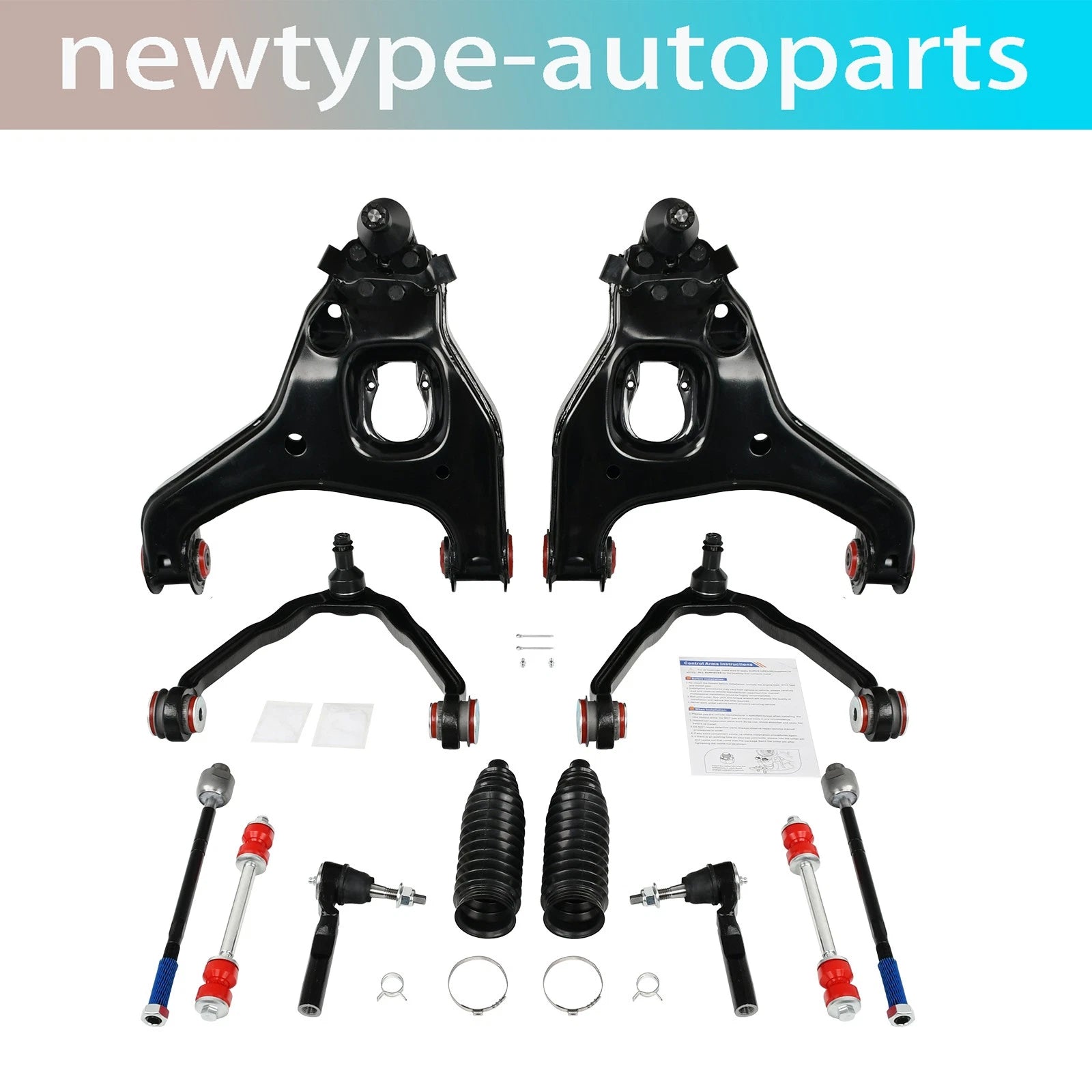 12PC Front Control Arm Ball Joint for GMC Chevy Sierra Silverado 1500 (1999–2006)