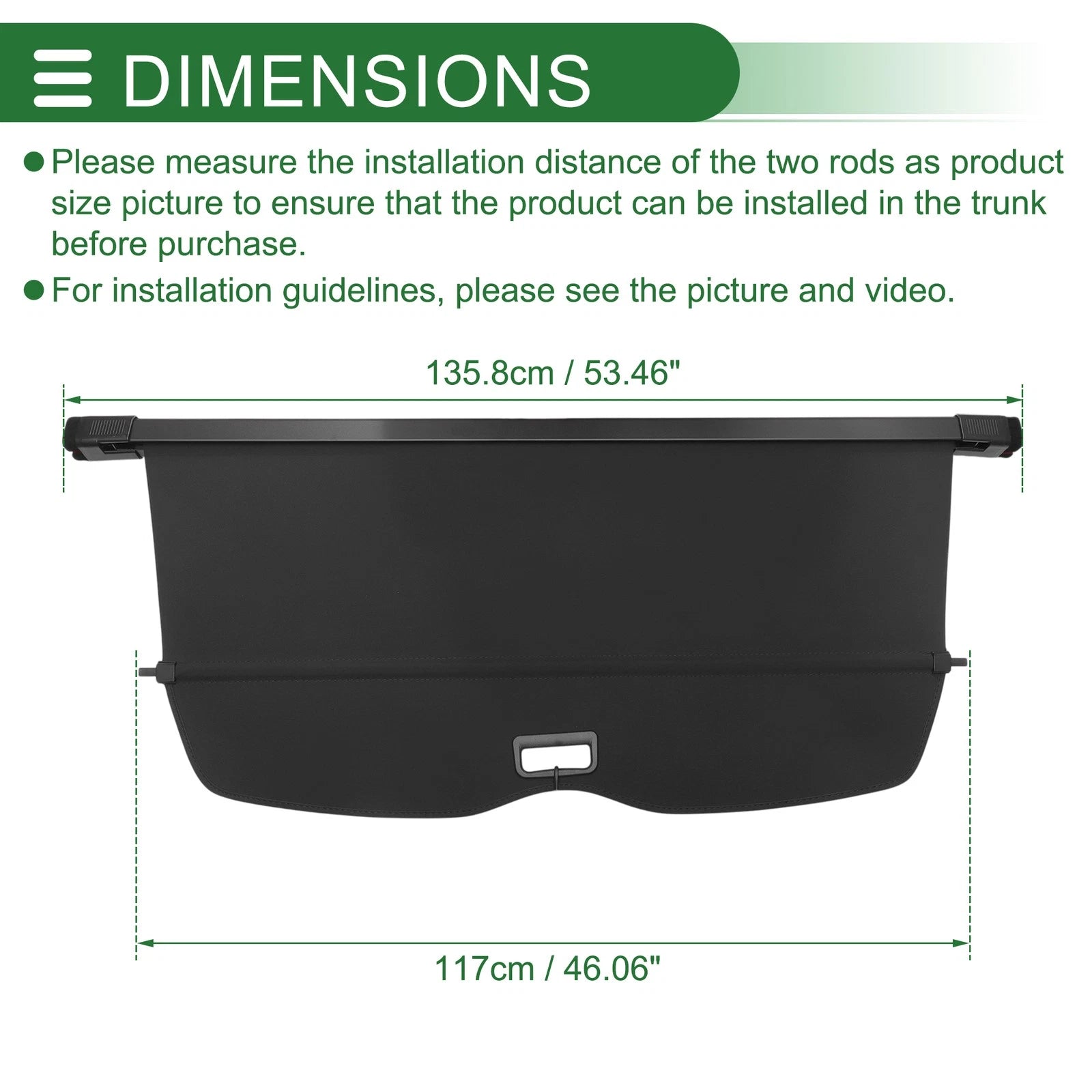 Retractable Cargo Cover for Volkswagen Touareg (2004–2010) Gloss Black