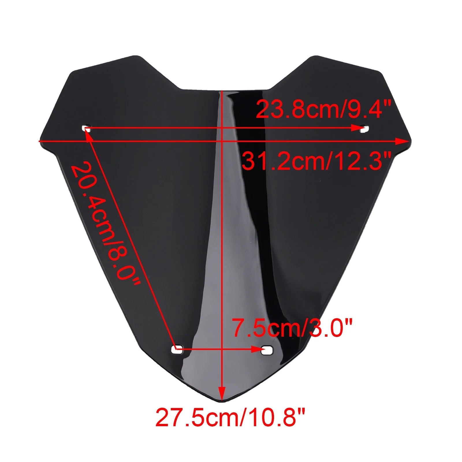 Windshield for Yamaha X-Max 300 (2023–2024) Black