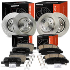 Disc Brake Rotor & Ceramic Pad Set for Buick Enclave (2008–2017)