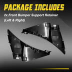 Set of 2 Front Bumper Cover Support Brackets for Ford Mustang (2010â2014)