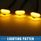 LED Front Grille Lights for Ford F150 F250 F350 (2015–2023) - Amber