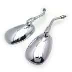 Chrome Motorcycle Racing Mirrors 10mm for Yamaha V Star 1100 (2000)