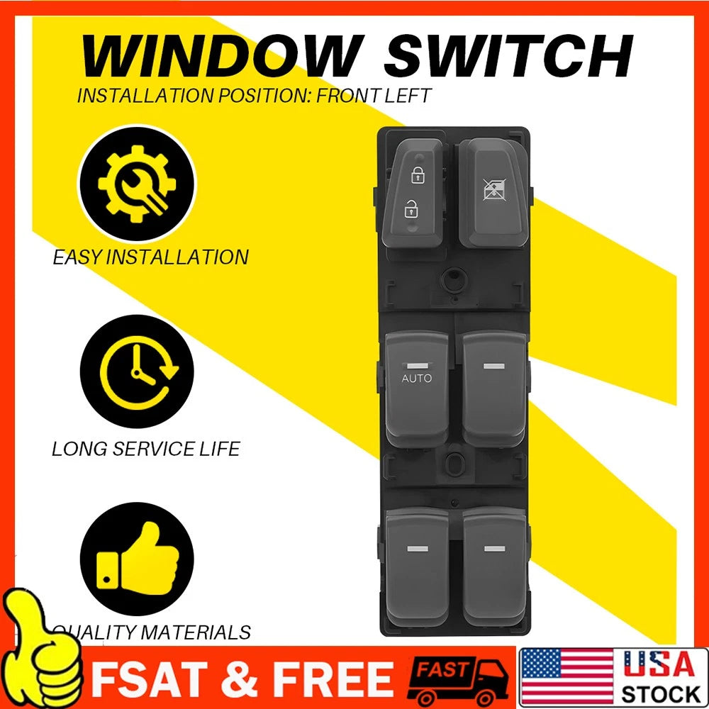 Master Power Window Switch for Hyundai Sonata (2011–2015) Front Left