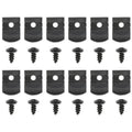 Set of 12 Rocker Molding Clips & Screws for GM Nova Impala (1962–1972)