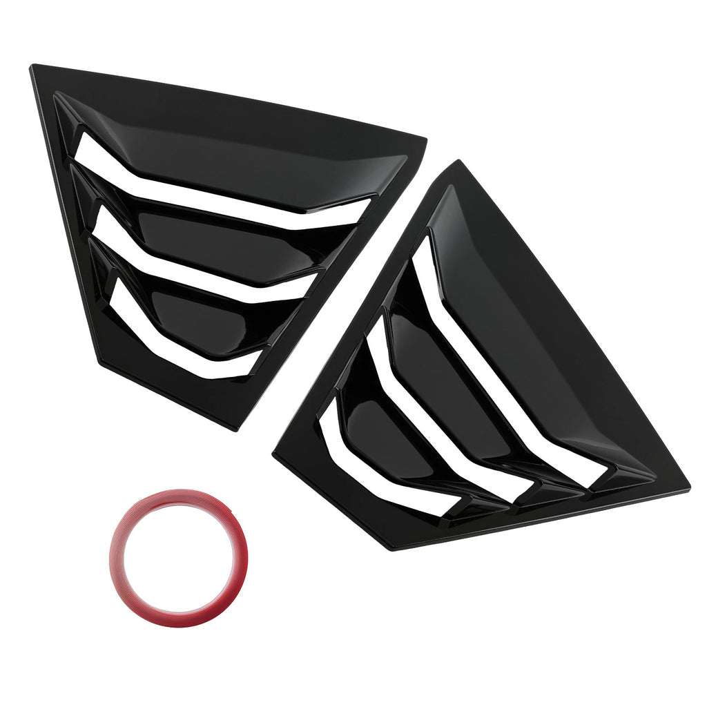 Black ABS Window Louvers for Nissan Altima (2019–2023) Gloss Finish