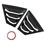 Black ABS Window Louvers for Nissan Altima (2019–2023) Gloss Finish