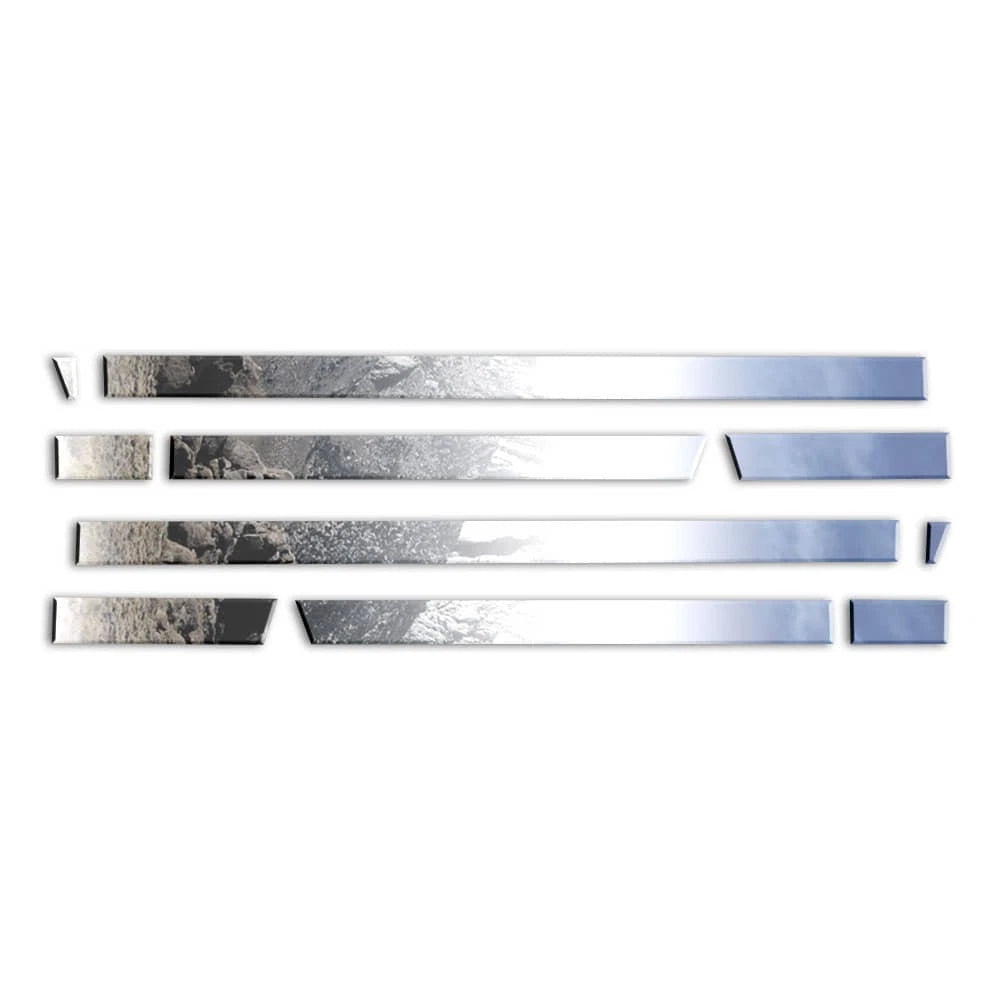 Diamond Grade 10pc 2 5/8" Accent Trim for 2017-24 Ford Superduty Reg Cab 8' Bed