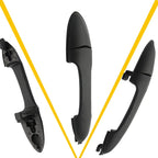 Set of 4 Outside Door Handles Black for Ford Focus Escape (2000–2007)