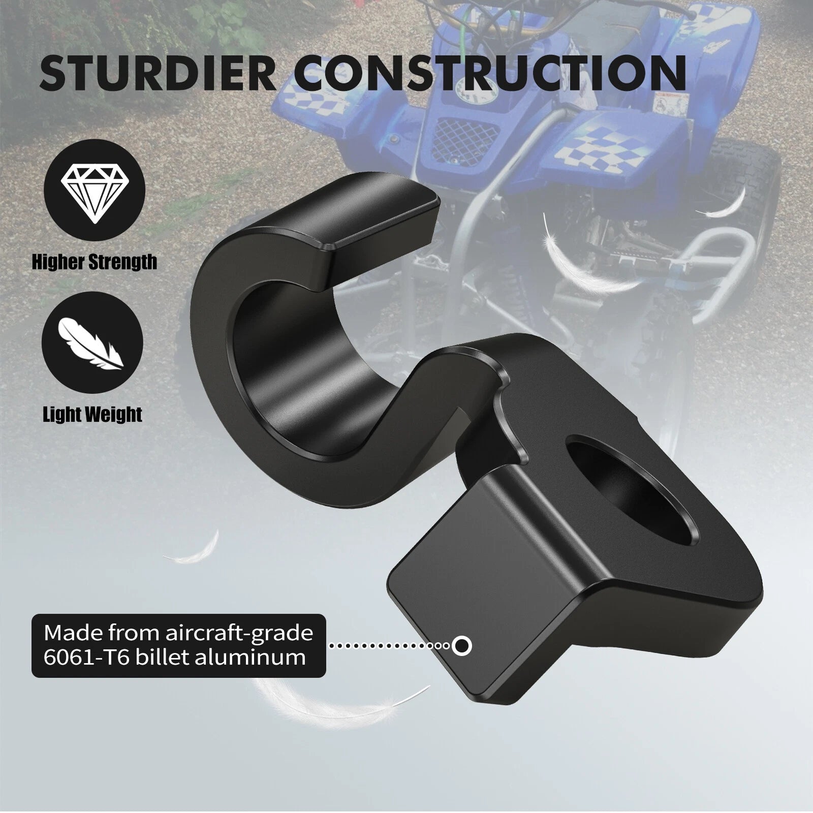 Clutch Cable Bracket Holder for Yamaha Blaster YFS200 (2000–2006) #10V-1131E-00 Black