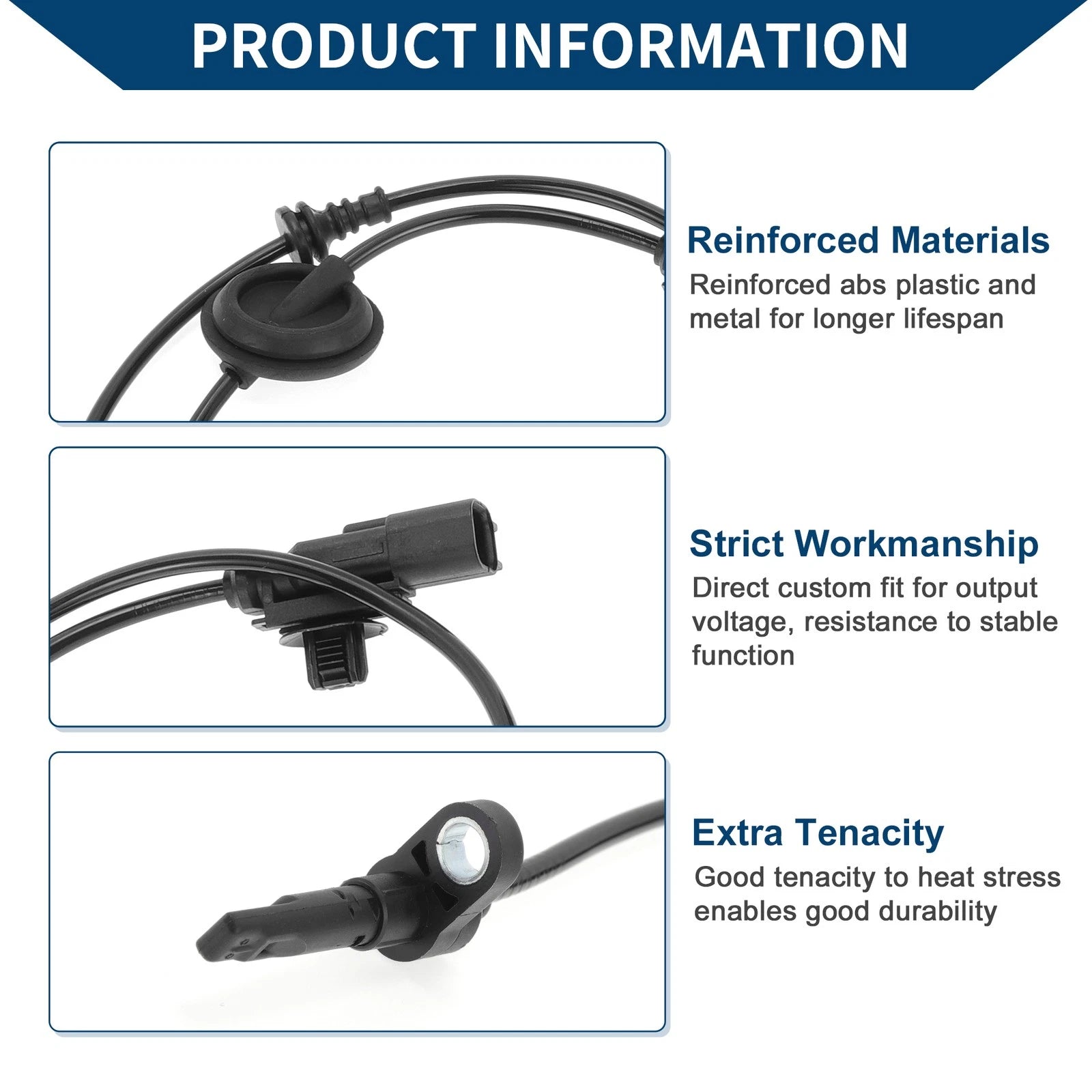 ABS Wheel Speed Sensor No. 90766356 for Chevrolet Cruze (2011–2016) Front Right