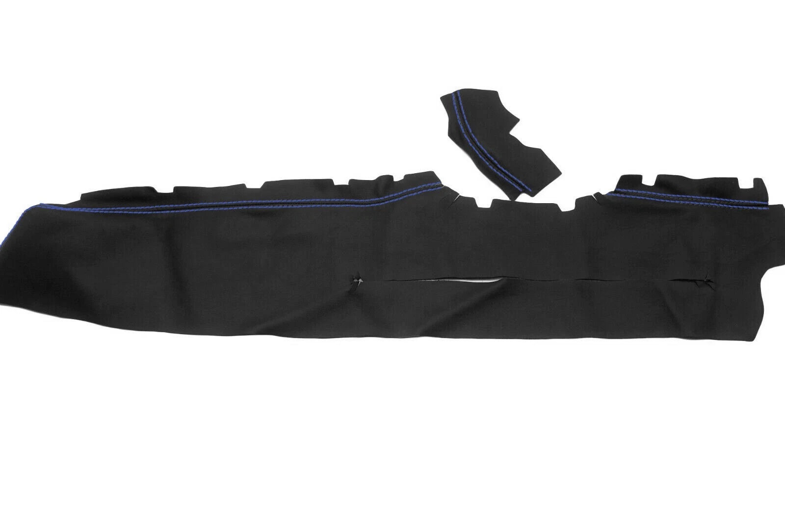 Dash Trim Leather Synthetic Cover for Chevrolet Camaro (2012–2014) Blue Stitch