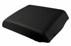 Leather Console Lid Armrest Cover for Hummer H2 (2005–2007) Orange Stitch