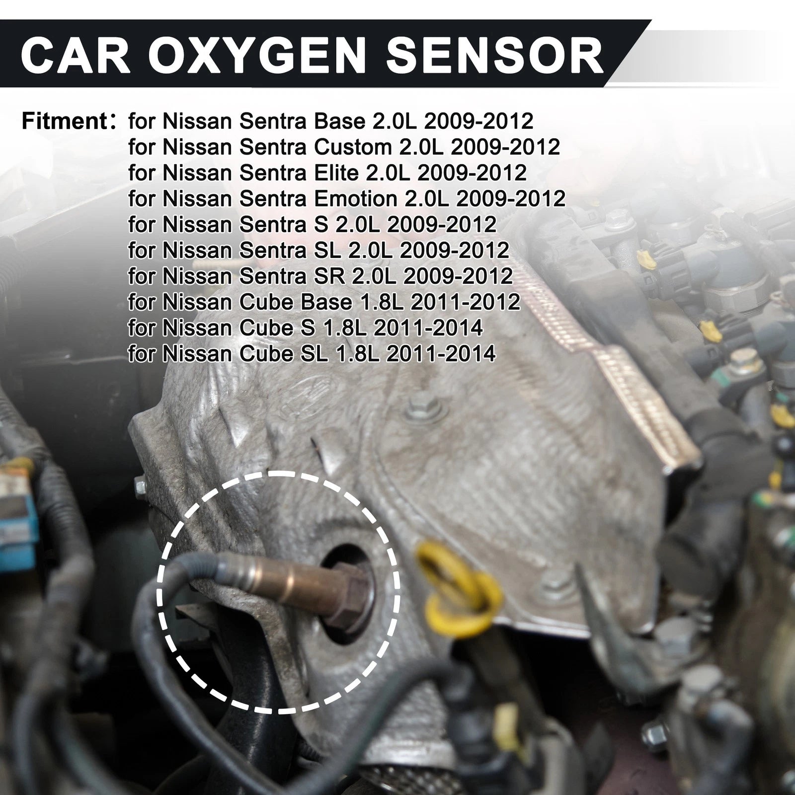 2X Upstream & Downstream Oxygen Sensor for Nissan Sentra (2000–2006) 2344380