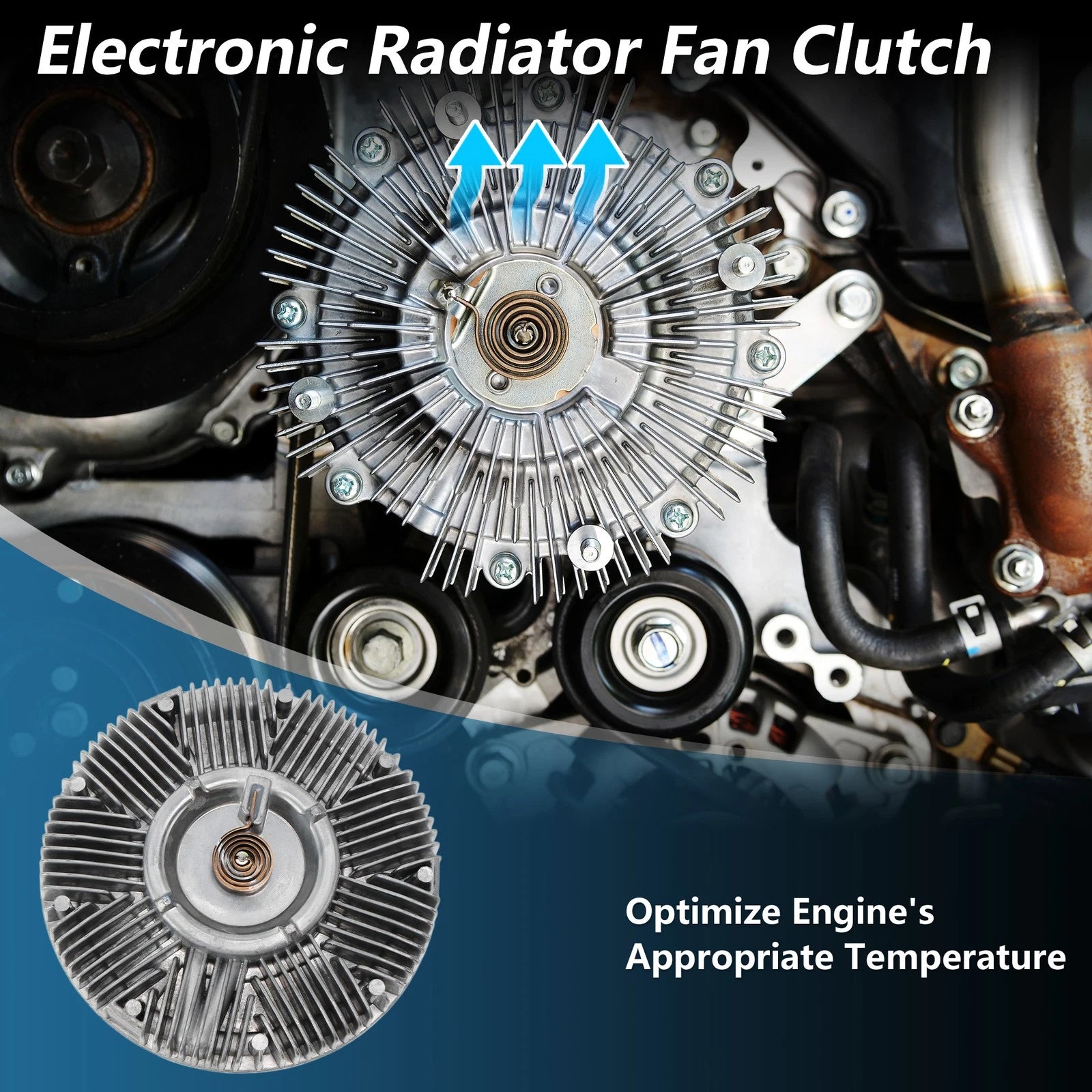 Engine Cooling Fan Clutch for Ford F-150 V8 6.9L (1984) No.F2TZ8A616C