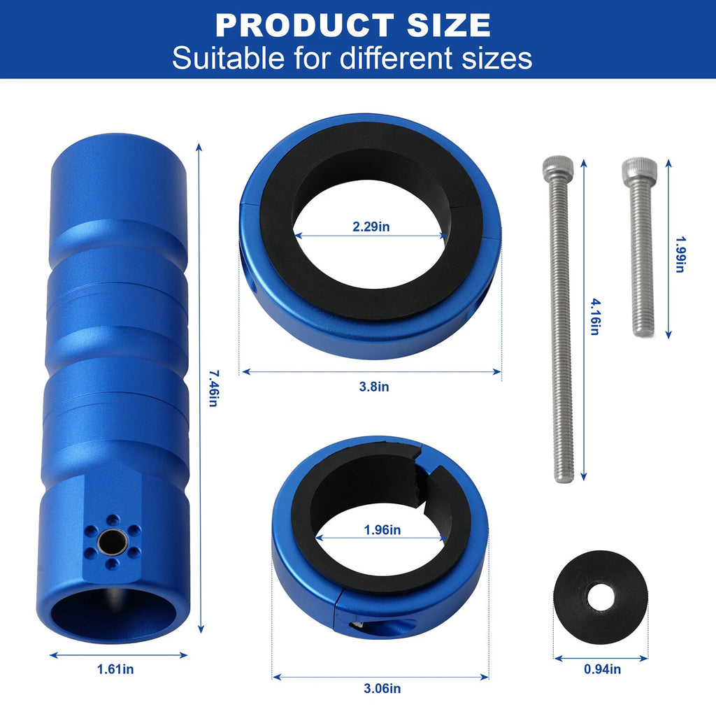 Boat Flag Pole Bracket Kit for Rail Mount (No Drilling)