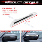 6.1" White Reflective Glow Warning Rearview Mirror Stickers for Cars (Universal)