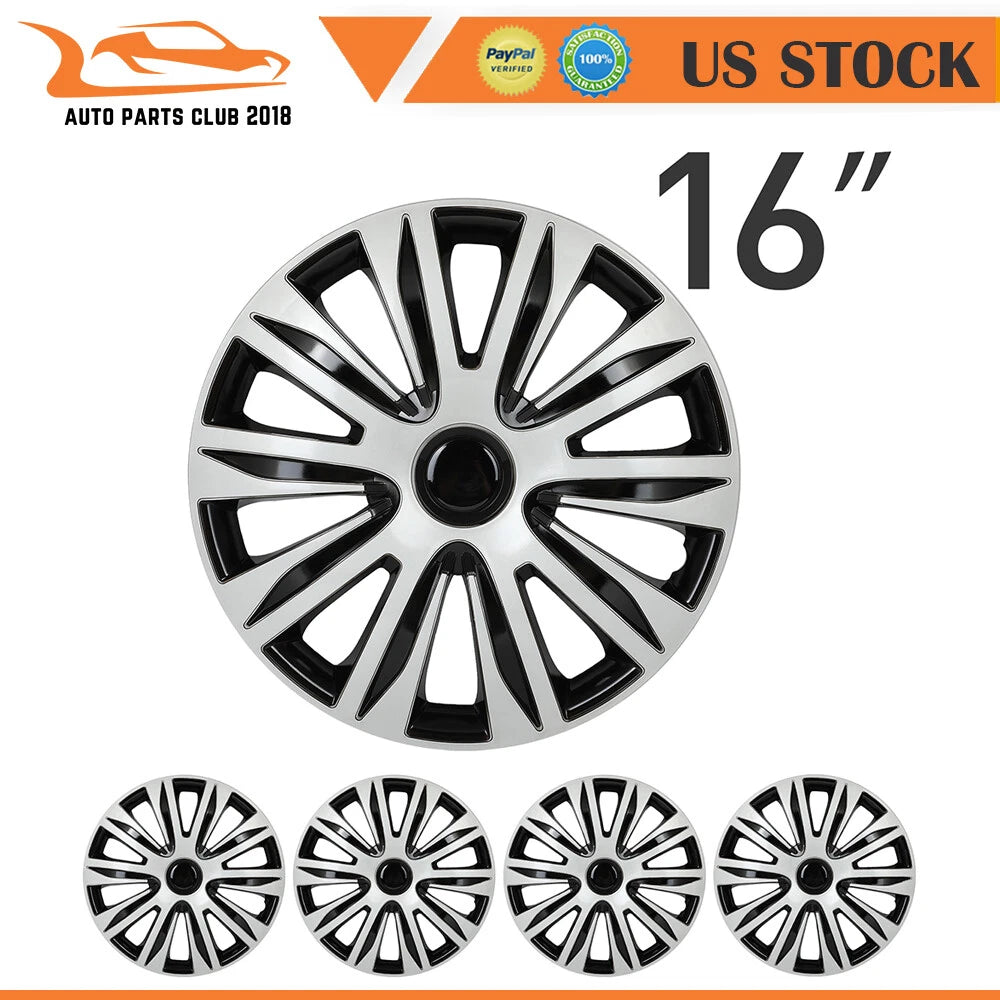 Set of 4 Wheel Hub Caps for All Makes Models (16")