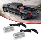 Set of 2 Clear Red LED Side Marker Lights for Chevy GMC 2500HD 3500HD