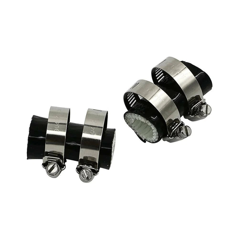 2 Rubber Exhaust Tube Duct Clamps for Yamaha Banshee 350 (All Years)