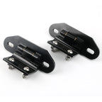 Billet Aluminum Rear Hatch Hinges Black Pair for Camaro/Firebird (1982–1992)