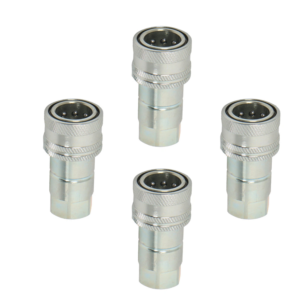 Set of 4 Hydraulic Quick Couplers for John Deere 1023 1025