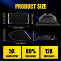 Smoked LED Front Side Marker Lights for Jeep Wrangler TJ (1997–2006)