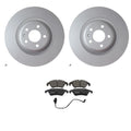 Set of 4 Hella Front Rotors & Bosch QuietCast Ceramic Pads for Audi S4 S5