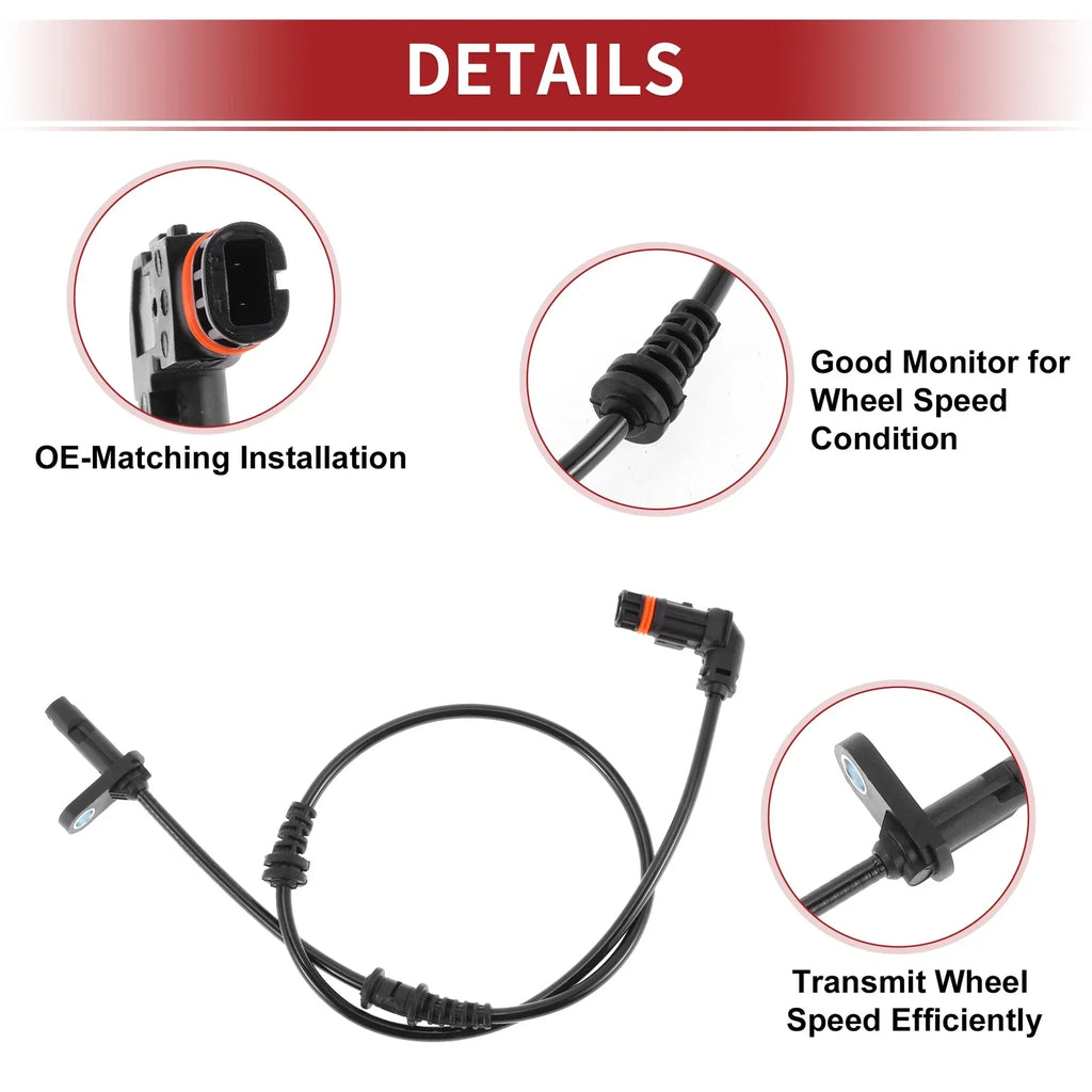 ABS Wheel Speed Sensor for Mercedes-Benz E350 E550 (2006-2017)