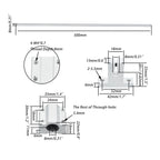 2Pcs Linear Motion Rail Shaft Slide Guide for Various Models