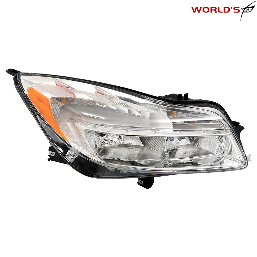 Headlight for Buick Regal (2011–2013) Halogen Chrome Housing Right Side