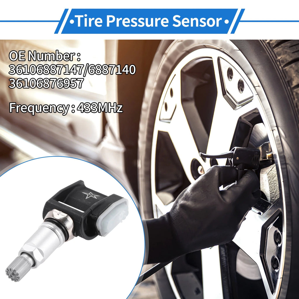 Tire Pressure Sensor for BMW 3 Series (2019–2024) No.36106887147 433MHz