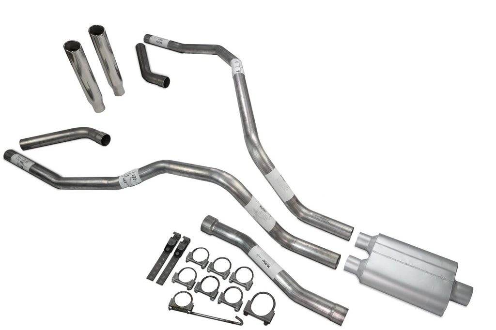 Dual Exhaust System for Nissan Titan (2004–2006) 2.5 Inch Rolled Edge Tip