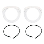 Headlight Bezels Chrome With Seals Pair for 1955-1957 Chevy Truck