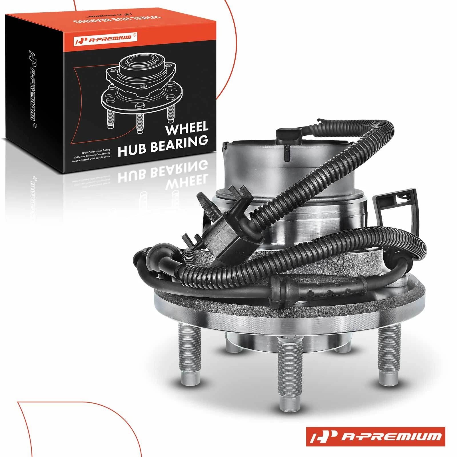 Front Wheel Hub & Bearing Assembly with ABS Sensor for Ford Lincoln (2003–2005)