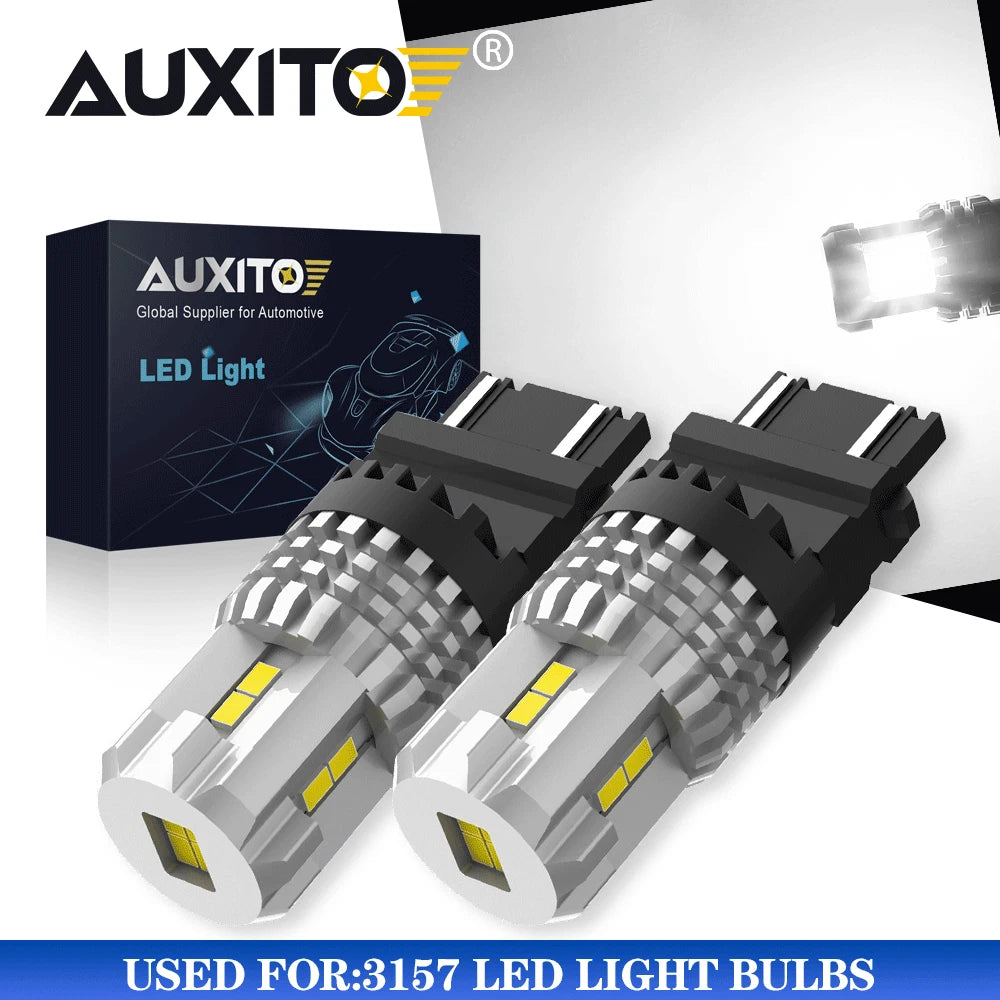 2X 3057 3157 LED Light Bulbs for Various Vehicles