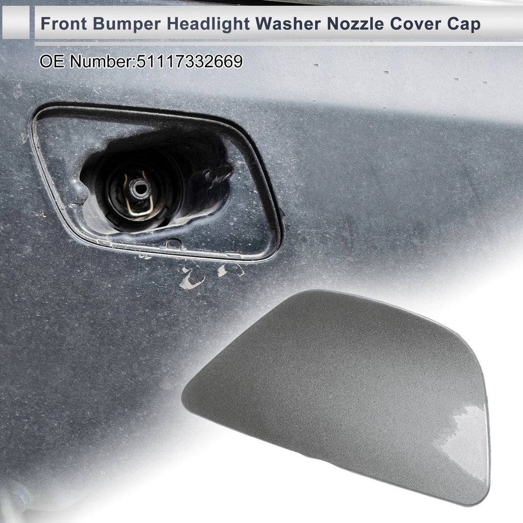 Front Left Washer Nozzle Cover Cap No. 51117332669 for BMW 535i GT (2014–2017) Grey
