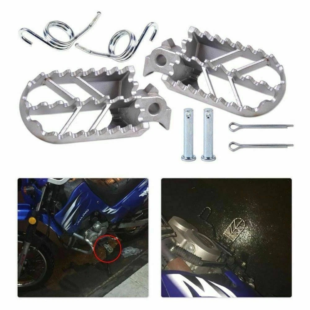 Steel Universal Folding Foot Pegs for Dirt Pit Bike Motorcycle (Universal)