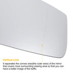 Right Side Heated White Mirror Glass for BMW 1 Series F20 F21 (2011–2019)