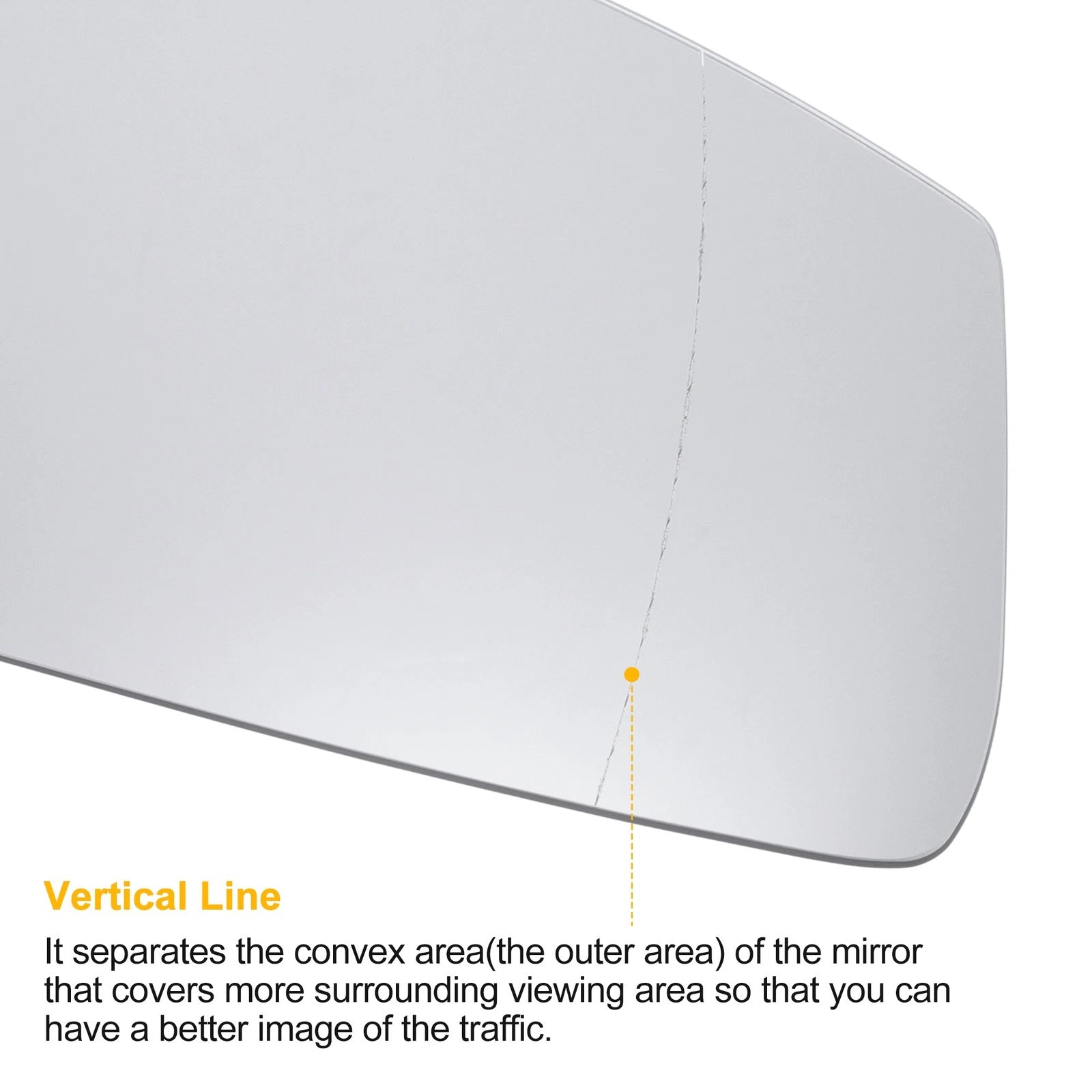 Right Side Heated White Mirror Glass for BMW 1 Series F20 F21 (2011–2019)