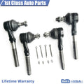 Set of 4 Front Suspension Tie Rod Ends for F-150 Navigator (1997–2003)