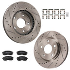 Front Brake Rotors and Pads Kit for Nissan Sentra (2013–2017) 279.6mm