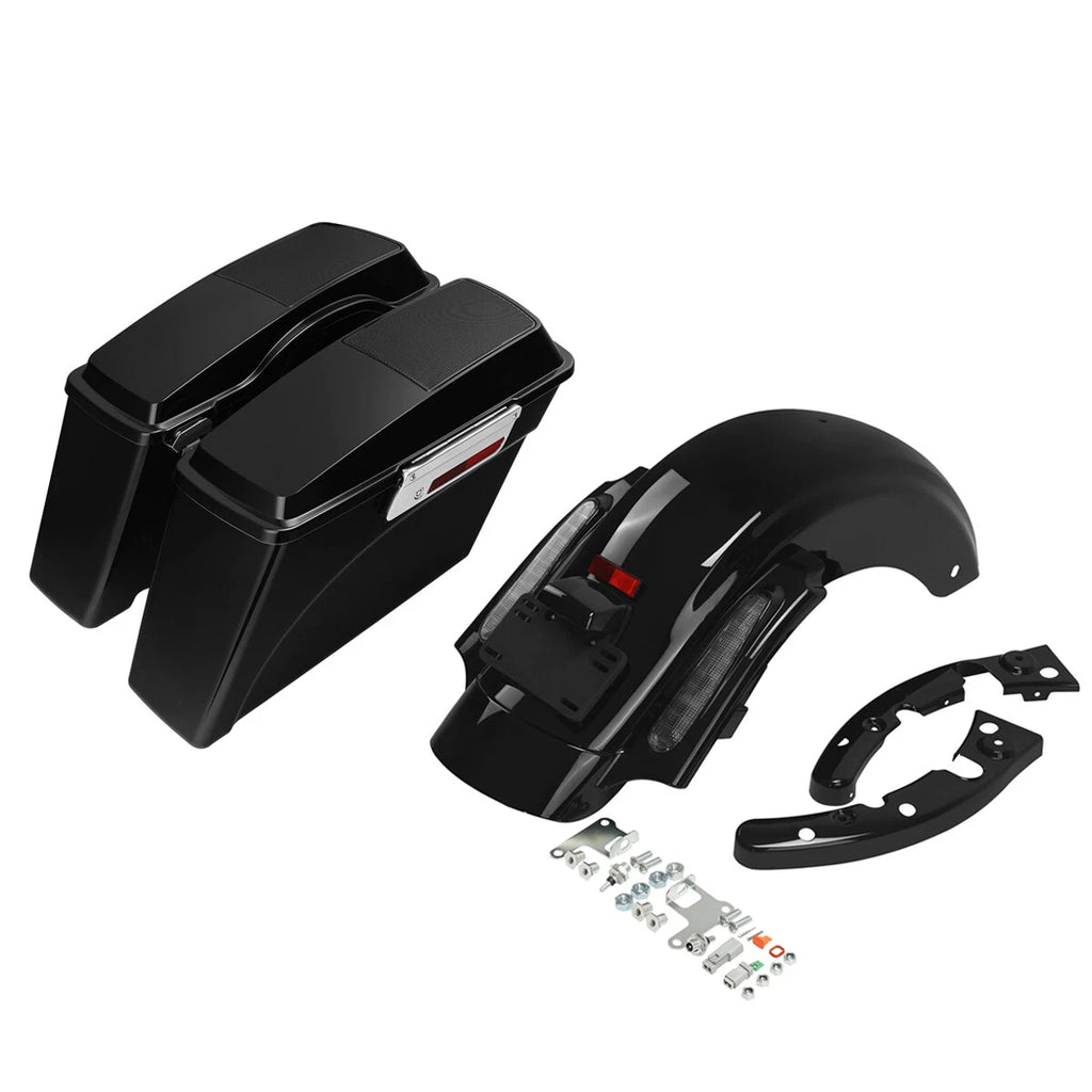 6x9" Speaker Lid & Rear Fender Saddlebags for Harley Electra Glide (2009–2013)