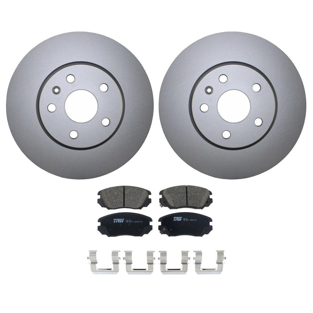Front Brake Kit 321mm Disc Rotors & TRW Pro Ceramic Pads for Buick Chevrolet GMC
