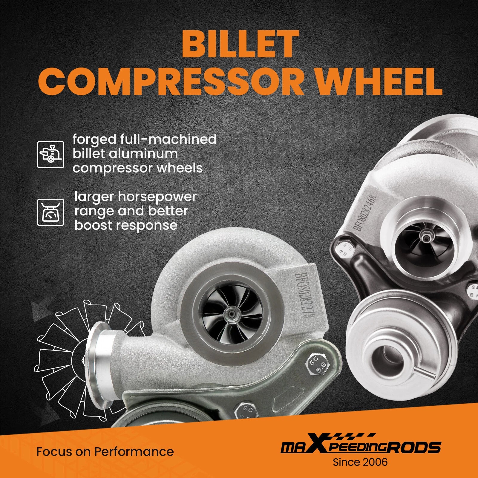 Billet Turbo Charger for BMW 135i 335i 335xi 335is E90 E91 E92 E93 (2007–2013)